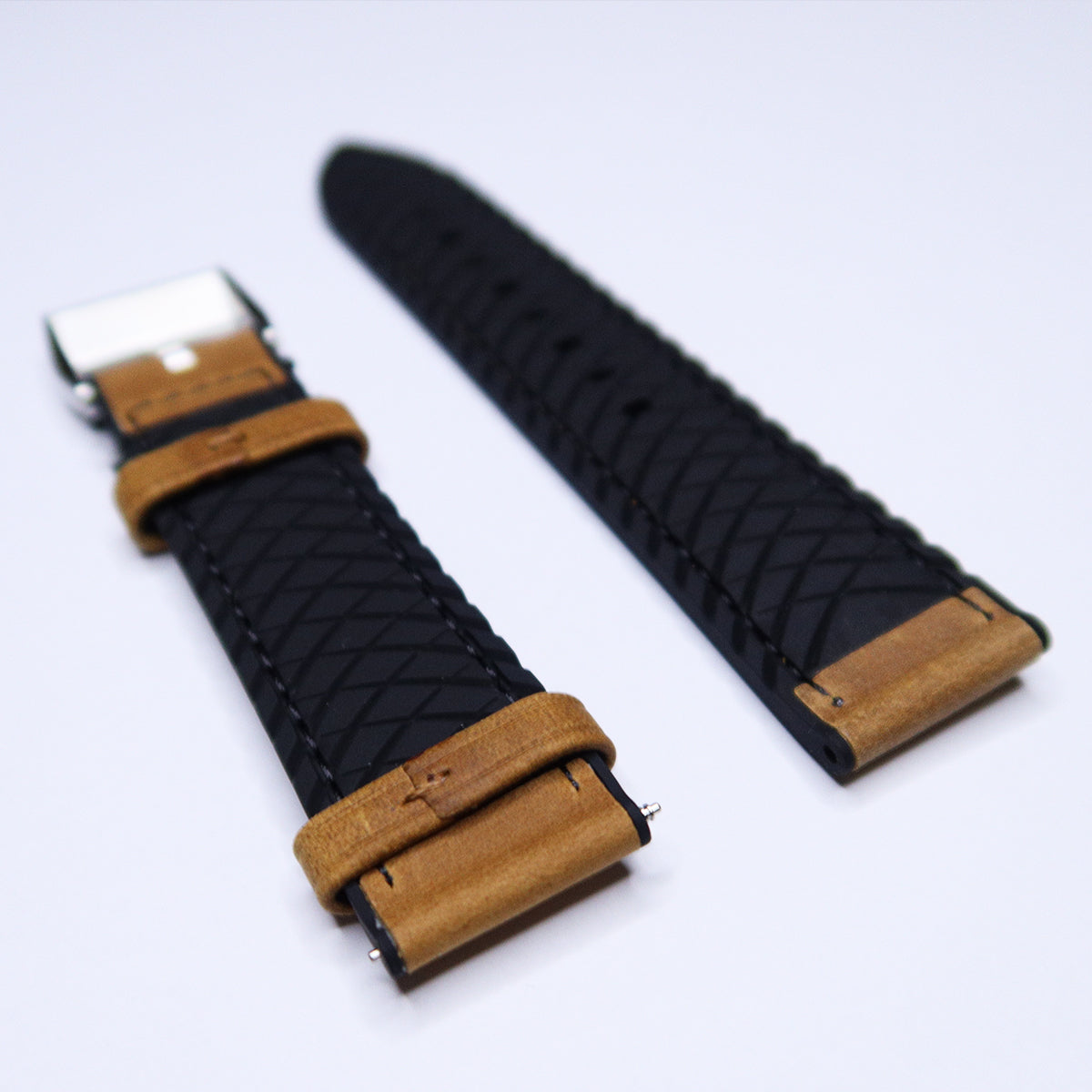 Original Rubber/Leather Dual Tone Watch Strap 20mm
