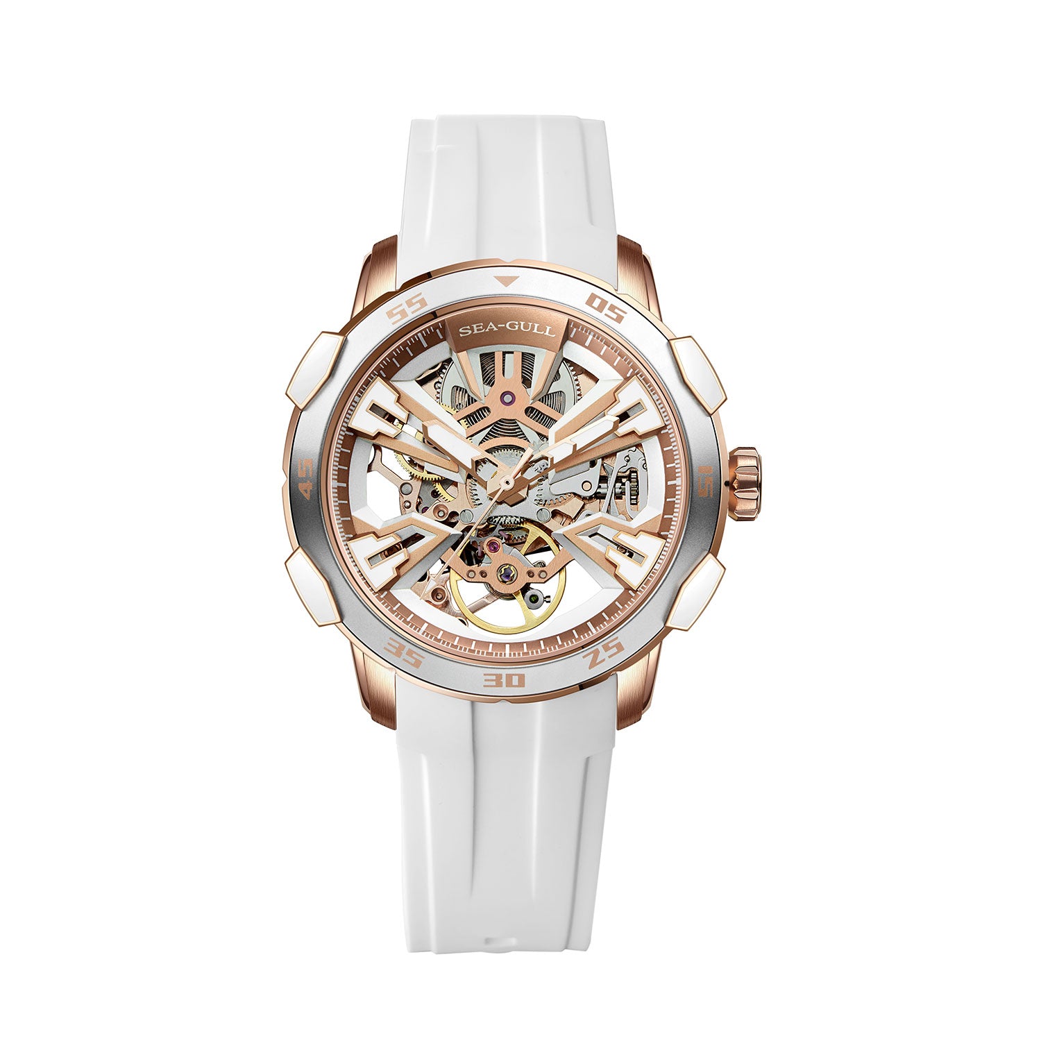ساعة Edge Series Skeleton Dial للزوجين 44.5 مم/40.5 مم