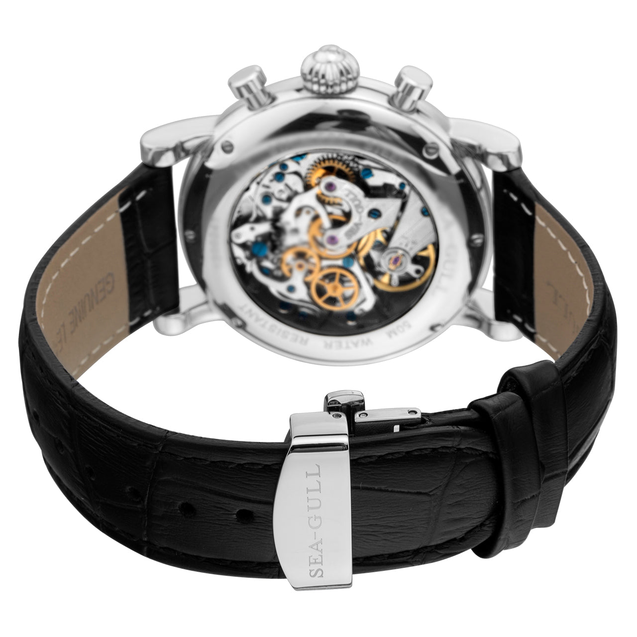 Column-wheel Chronograph Watch Skeleton Tourbillon 41 mm