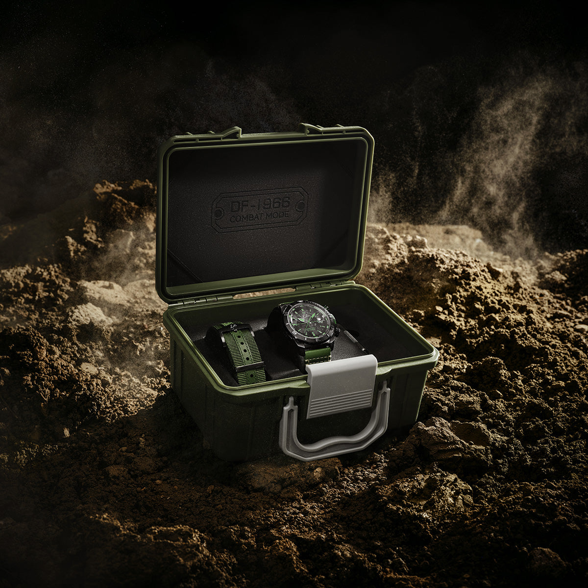 Seagull Dongfeng Series Carbon Fiber Dial Tactical Watch 44mm gift package DF-1966