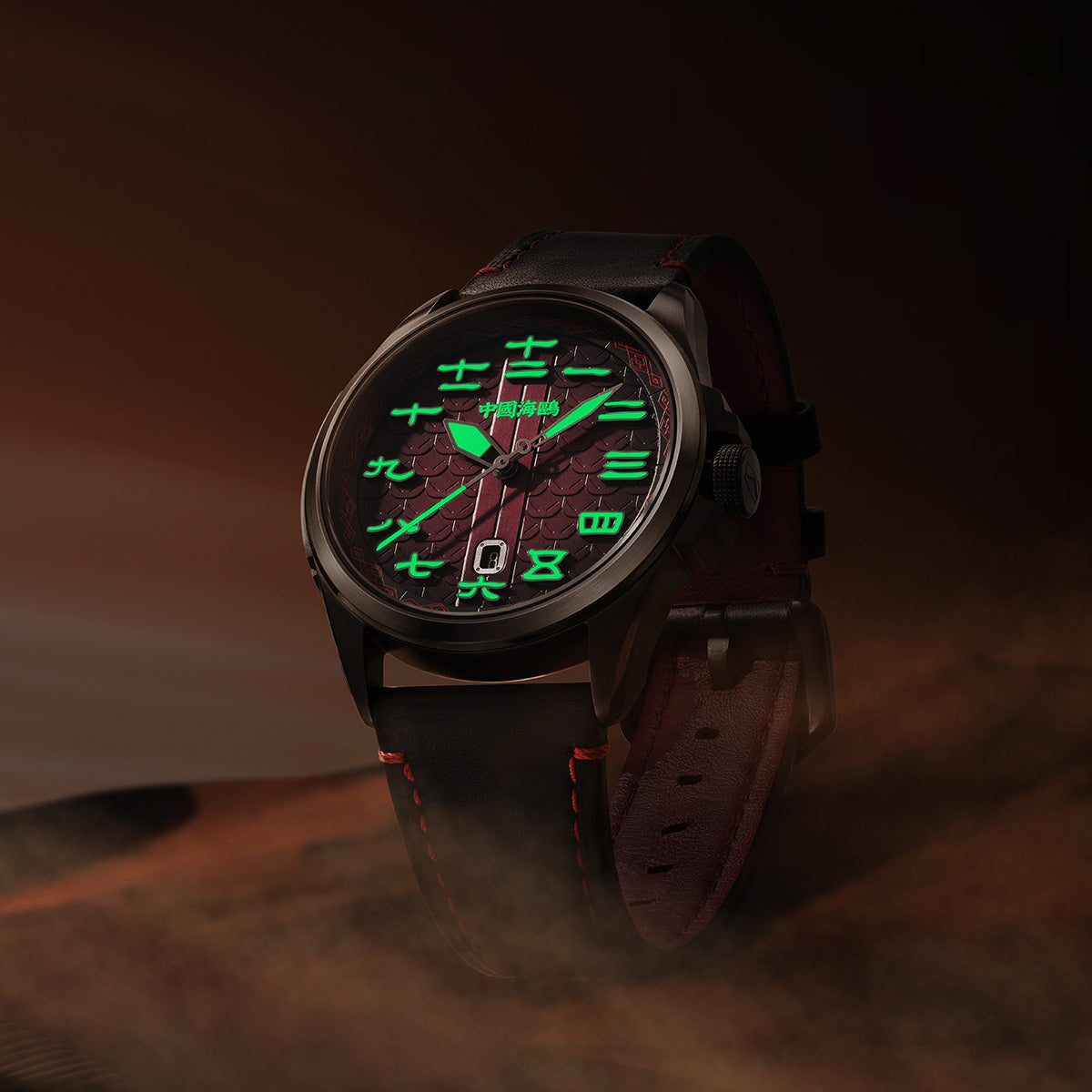 Leuchtuhr der Vintage-Serie, 43 mm